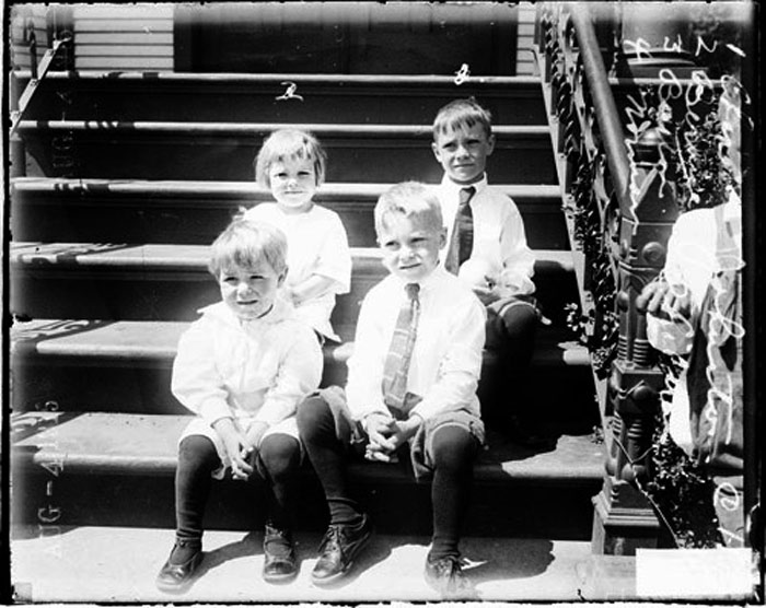 Children of Charles H. Johnston, Secretary of the United Brick and Clay Workers' Union