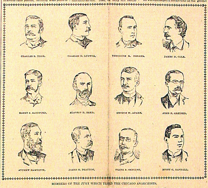 Members of the Jury which Tried the Haymarket Anarchists